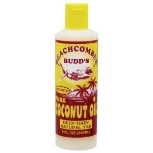 Hawaiian Beachcomber Budd Pure Unscented Coconut Oil 8 oz.