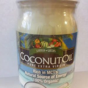 Garden Greens Coconut Oil Pure Extra Virgin 100% Organic-16 Oz