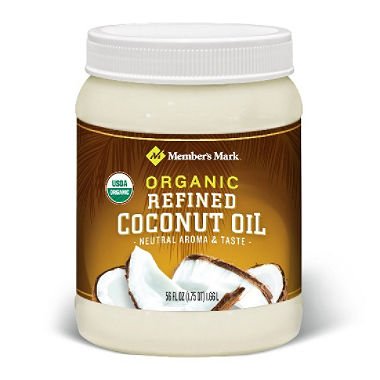 Member's Mark Organic Refined Coconut Oil (56 oz.) (pack of 2)