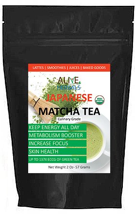 LIMITED TIME SALE!! - Matcha Green Tea Powder - Powerful Antioxidant Energy Booster Japanese Organic Culinary Grade (2 Oz)