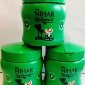 New Nihar Natural Pure Coconut Oil -175ml(16 Fl Oz) Pack of 3