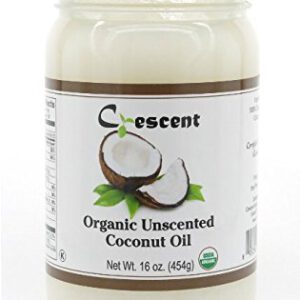 Crescent 100% Organic Virgin Coconut Oil - 16 oz (454g) (Unscented)