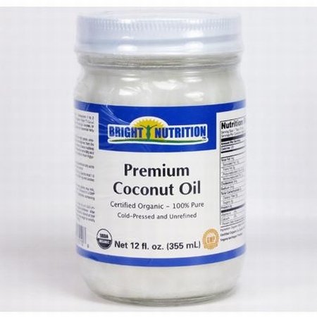 Premium Coconut Oil - Certified USDA Organic-100% Pure - 12 fl. oz.