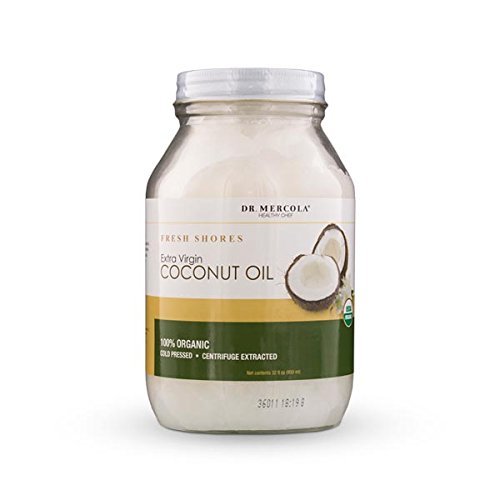 Dr. Mercola Organic Extra Virgin Coconut Oil - 100% Organic - Cold Pressed - 32oz