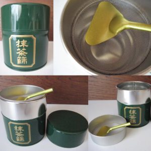 Japanese Matcha powder sifter in Canister (Green) only