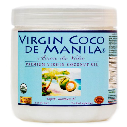 Organic 100% Virgin Coconut Oil - 16 oz /474 ml Manila Coco Factory Brand: NO BLEND-CLEAN LABEL: 1 Raw Material-1 Extraction-1 Factory Site: NUTRIENT DENSE Natural APPETITE SUPPRESSANT