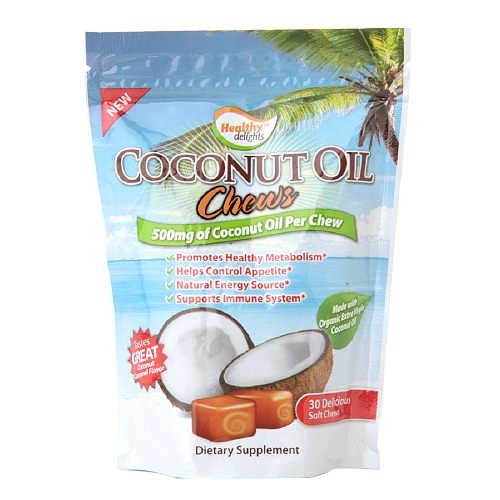 Healthy Delights Coconut Oil Chews 500mg 30 ea