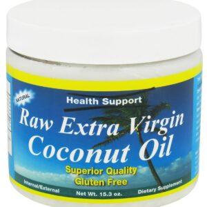 Health Support Coconut Oil Raw Unrefined 15.3 Fz