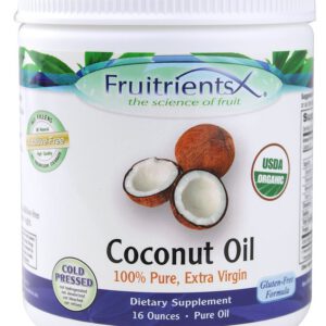 Fruitients Organic Coconut Oil -- 16 oz