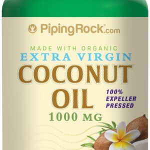 Organic Coconut Oil (Extra Virgin) 1000 mg 200 Softgels