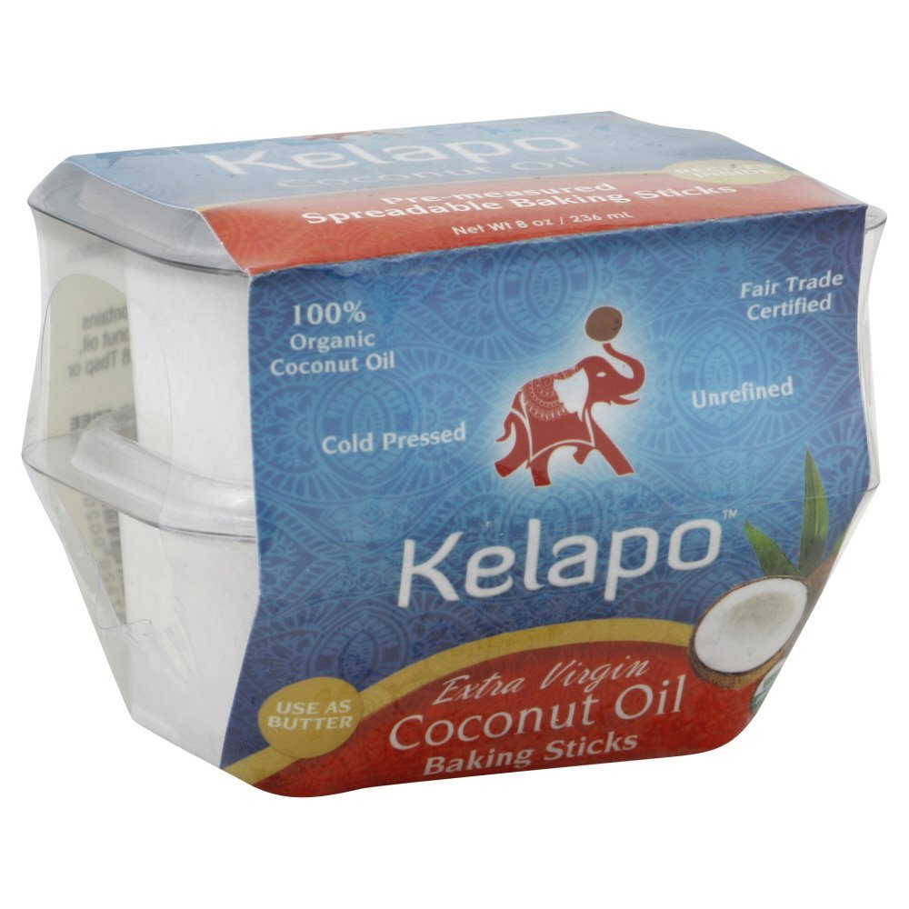 Kelapo - Extra Virgin Coconut Oil Baking Sticks - 8 oz. CLEARANCE PRICED