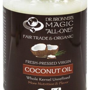 Dr. Bronners - Magic Fresh-Pressed Virgin Coconut Oil Whole Kernel Unrefined - 30 oz.