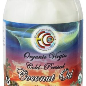 Earth Circle Organics - Organic Virgin Cold-Pressed Coconut Oil - 16 oz.