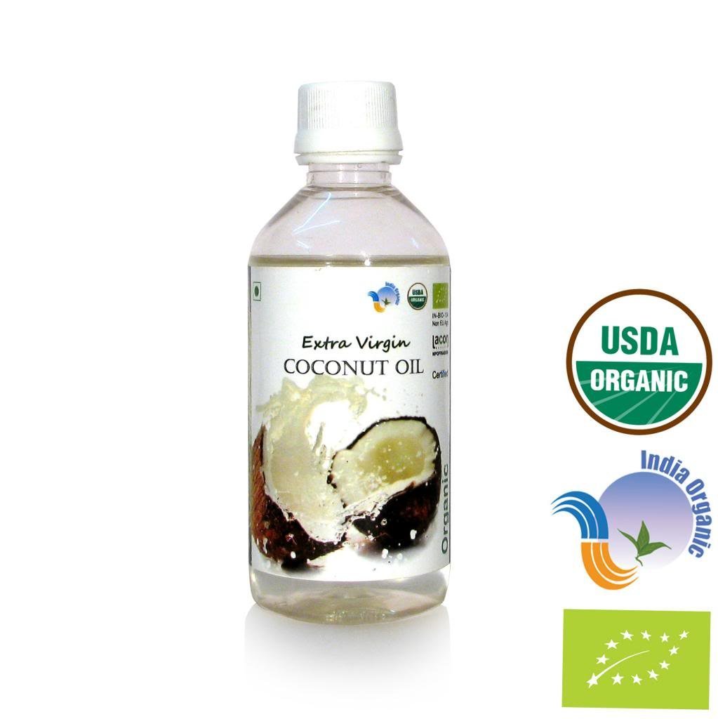 Organic Extra Virgin Coconut Oil 200ml 6.7 oz Cold Pressed 100% Pure and Natural