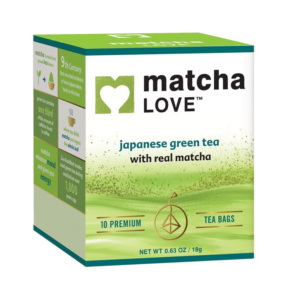 Matcha Love Japanse Green Tea - 10 Premium Tea Bags .63 ounces