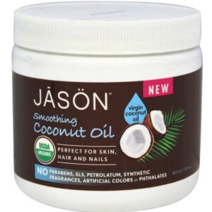 Jason Natural Products - Organic Smoothing Coconut Oil - 15 oz.(Pack of 2)