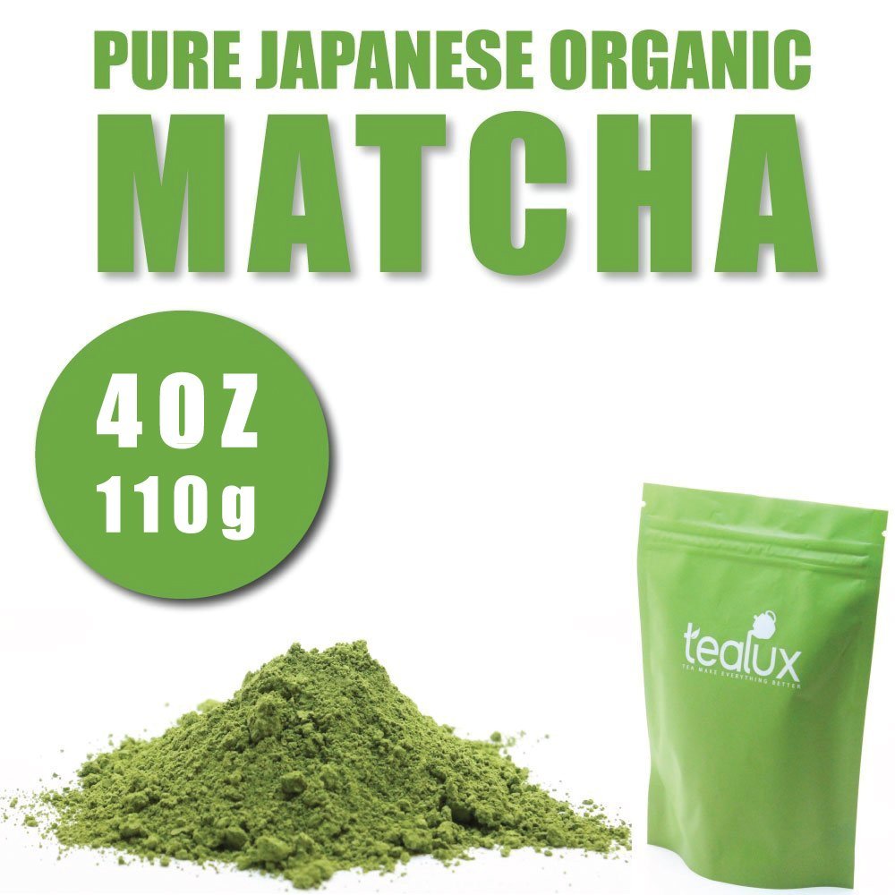 Matcha Green Tea Powder - Pure Japanese - ORGANIC - Superior Antioxidant Content - All Day Energy - Improved Health - Green Tea Lattes - Smoothies - Matcha Baking - (4oz / 110g)