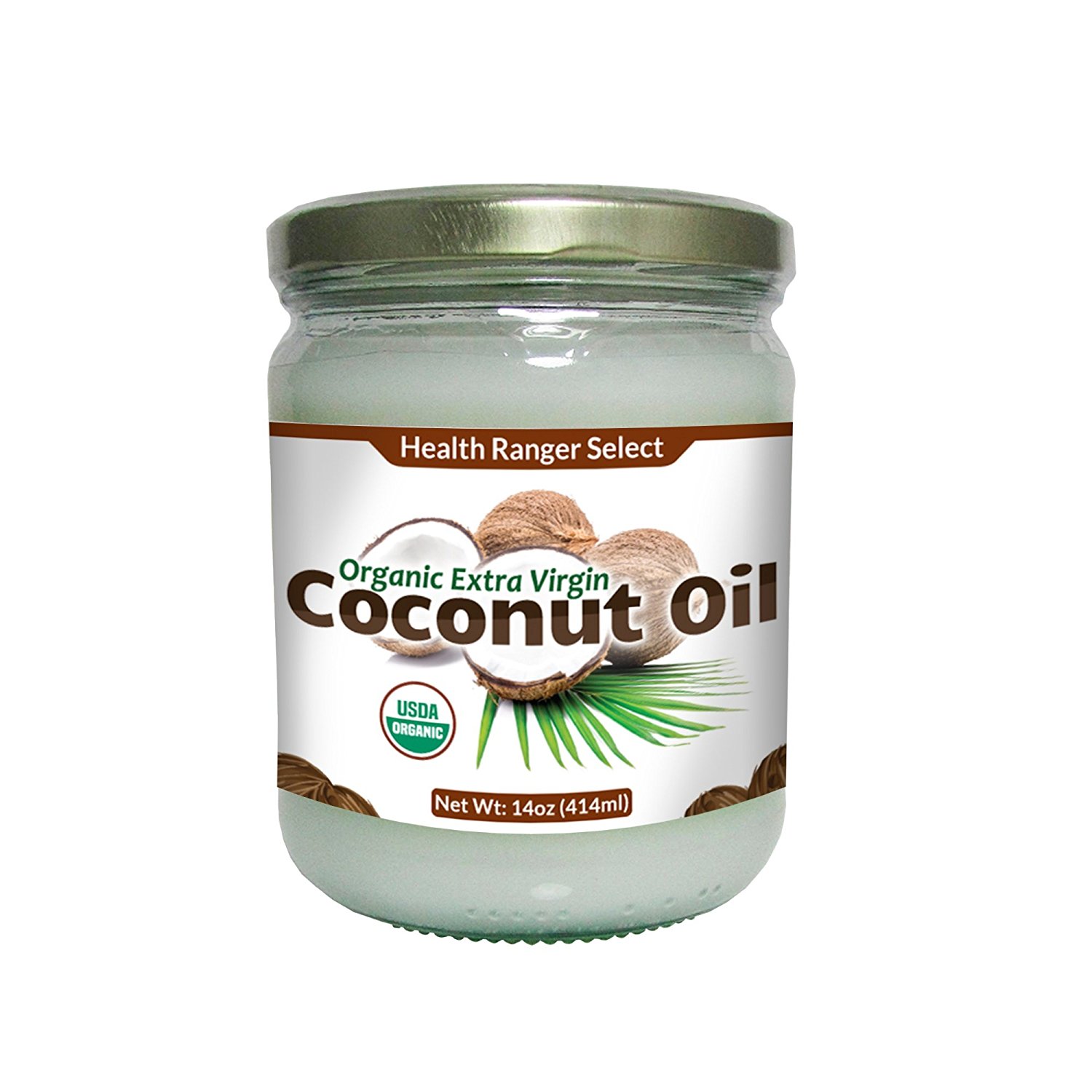 Organic Extra Virgin Coconut Oil 14oz - Glass Jar