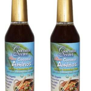 Coconut Secret Organic Raw Coconut Aminos Soy-Free Seasoning Sauce-8 Oz (2-Pack)