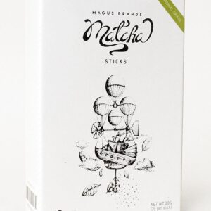 Magus Brands MatchaSticks Organic Ceremonial Grade Matcha to Go | 10-Count | 2g per Stick | 100% Pure Organic Matcha | No Additives [USDA Organic][Japan]