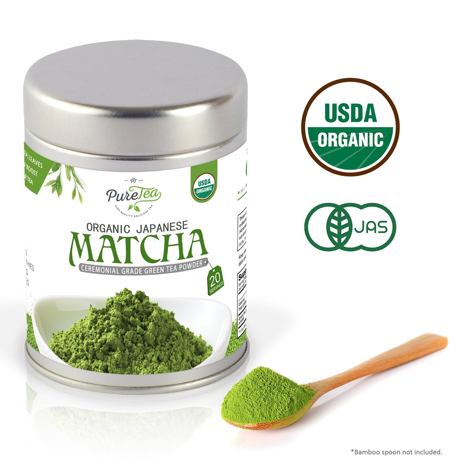 PureTea - Organic Japanese Matcha Green Tea Powder