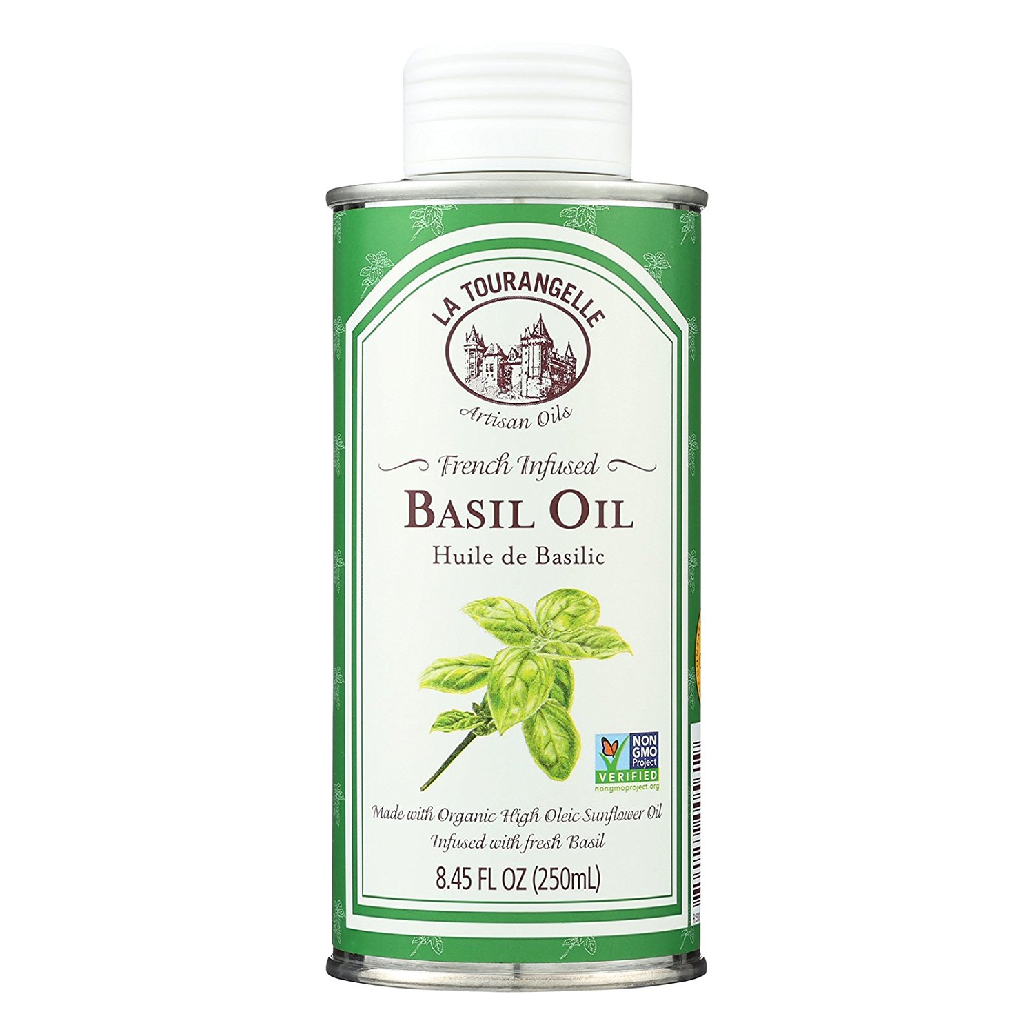 La Tourangelle French Infused Basil Oil - Case of 6 - 8.45 Fl oz.