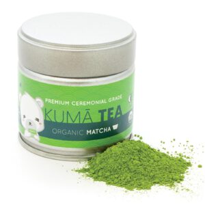 Kuma Tea - Organic Japanese Matcha Green Tea Powder - Premium Ceremonial Grade (30g)