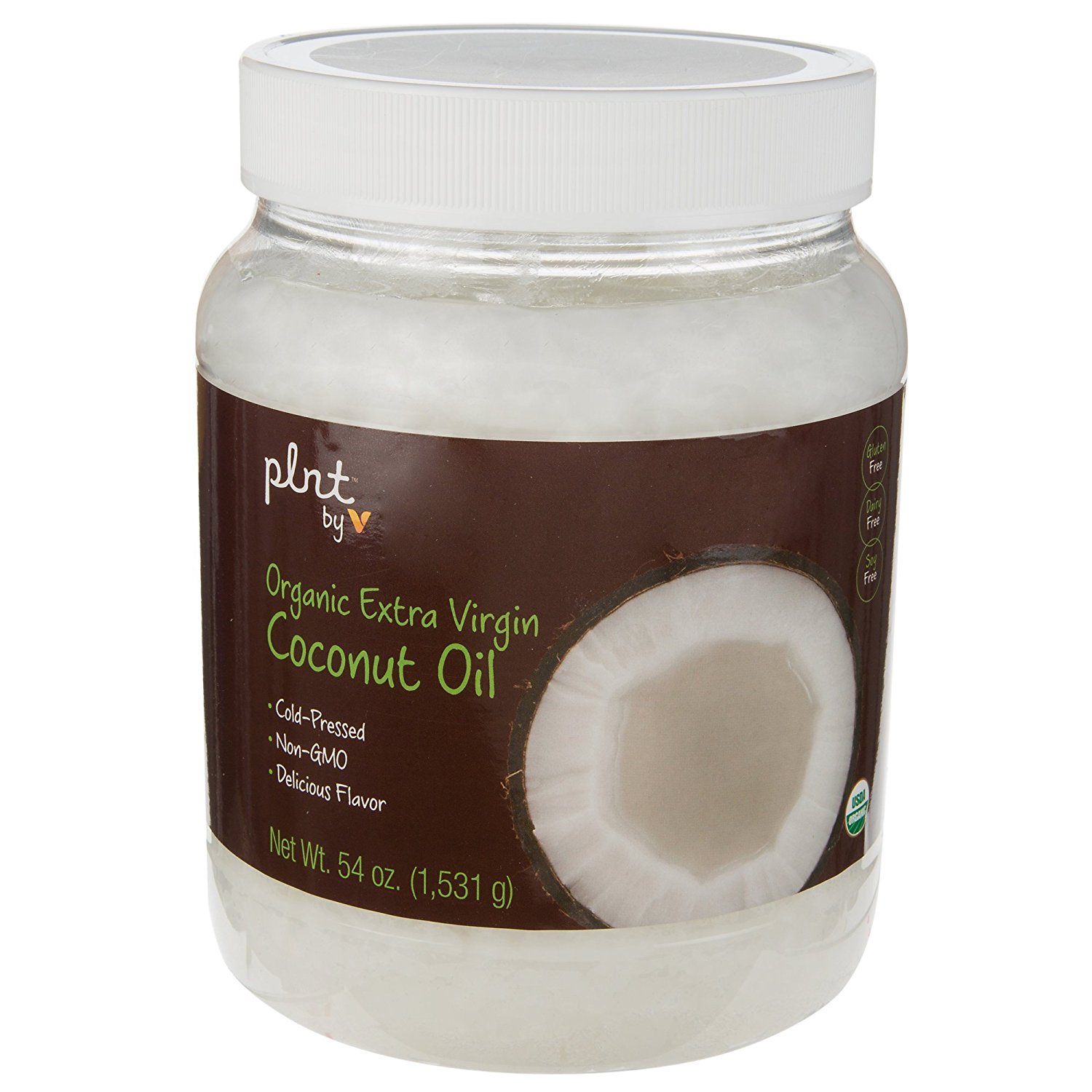 plnt Organic Extra Virgin Coconut Oil 54 OZ Solid