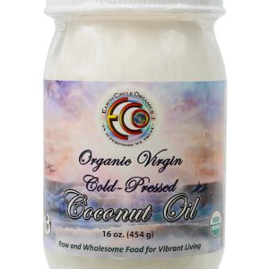 Earth Circle Organics Coconut Oil Cold-Pressed -- 16 oz