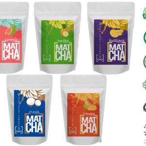 Matcha Green Tea Powder – Pineapple Coconut Mango Banana Guava - 100% Organic Premium Grade For Lattes