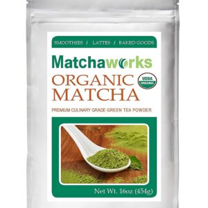 Matchaworks Matcha Green Tea Powder Culinary Grade Raw Organic