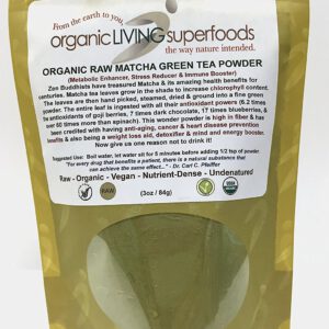 Organic Living Superfoods Matcha Green Tea 3.0 ounces-1 unit