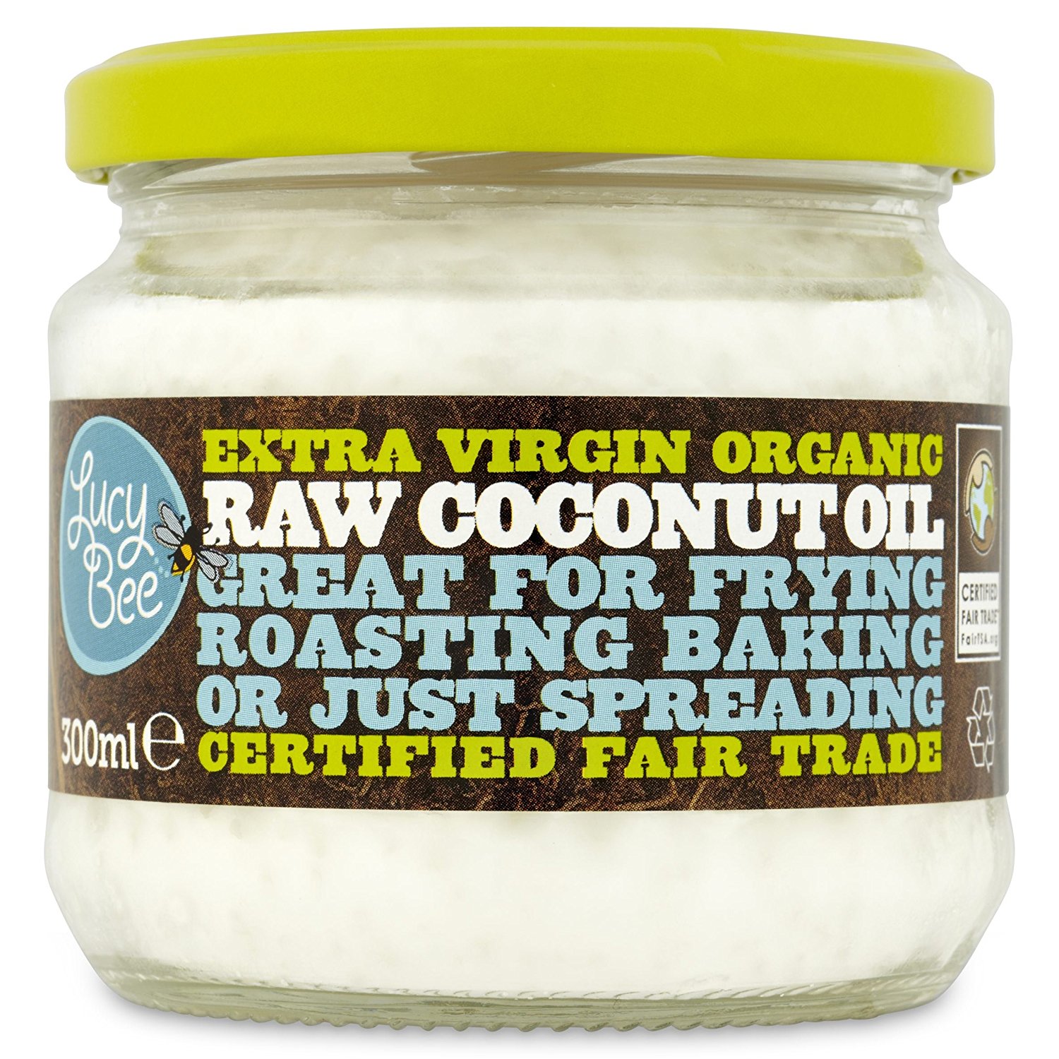 Lucy Bee Extra Virgin Organic Raw Fair Trade Coconut Oil 300ml